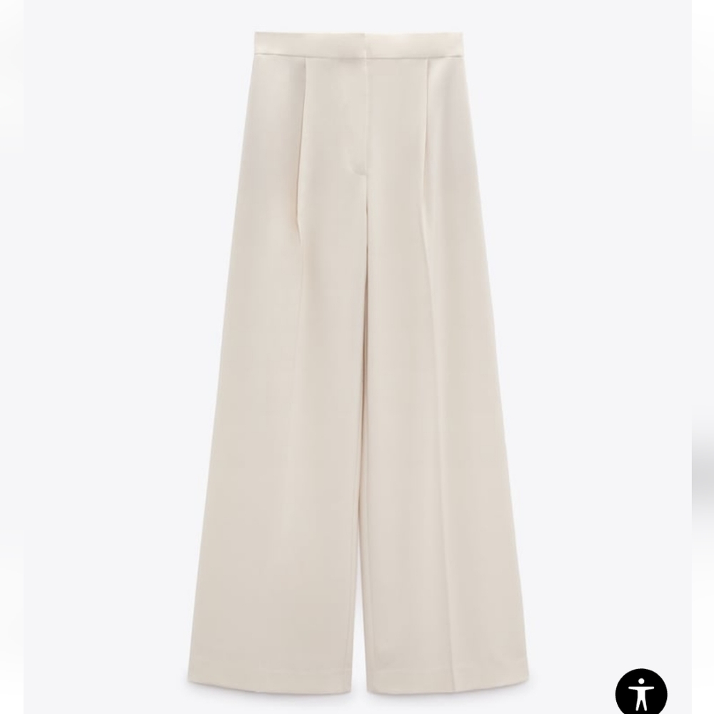 ZARA WIDE LEG MENSWEAR STYLE PANTS Size XS - Picture 10 of 12